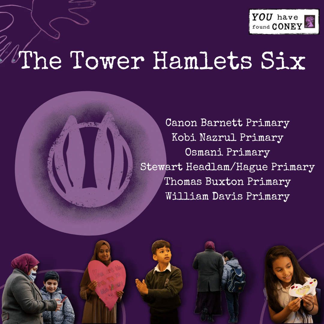 Poster for 'The Tower Hamlets Six'.